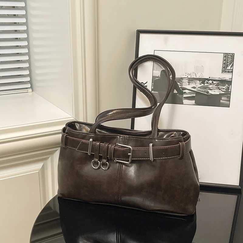 Timeless Elegant Wen Shoder Bag-Premium PU Solid ColorTie-Strap Loop AccentSpacious Capacity for Daily Use Cmutes Y251209