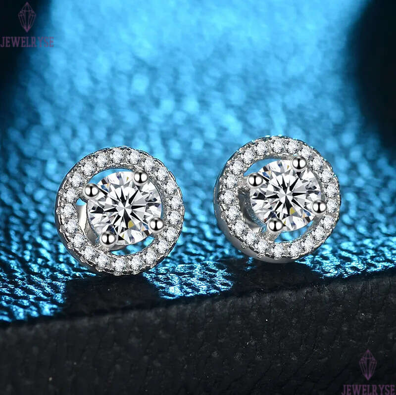 Chinese style luxury cz zircon classic designer earrings for women S925 silver shine round crystal blind diamond hollow earring woman charm ear rings 