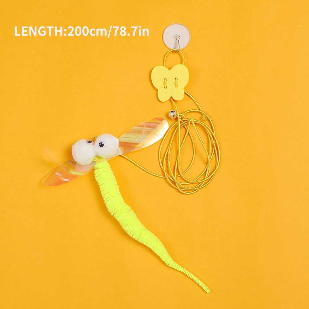 1PC Cat Hanging Cat Toy Hanging Door Elastic Rope Cat Stick Feather Pet Supplies For Cats And Dogs M251209