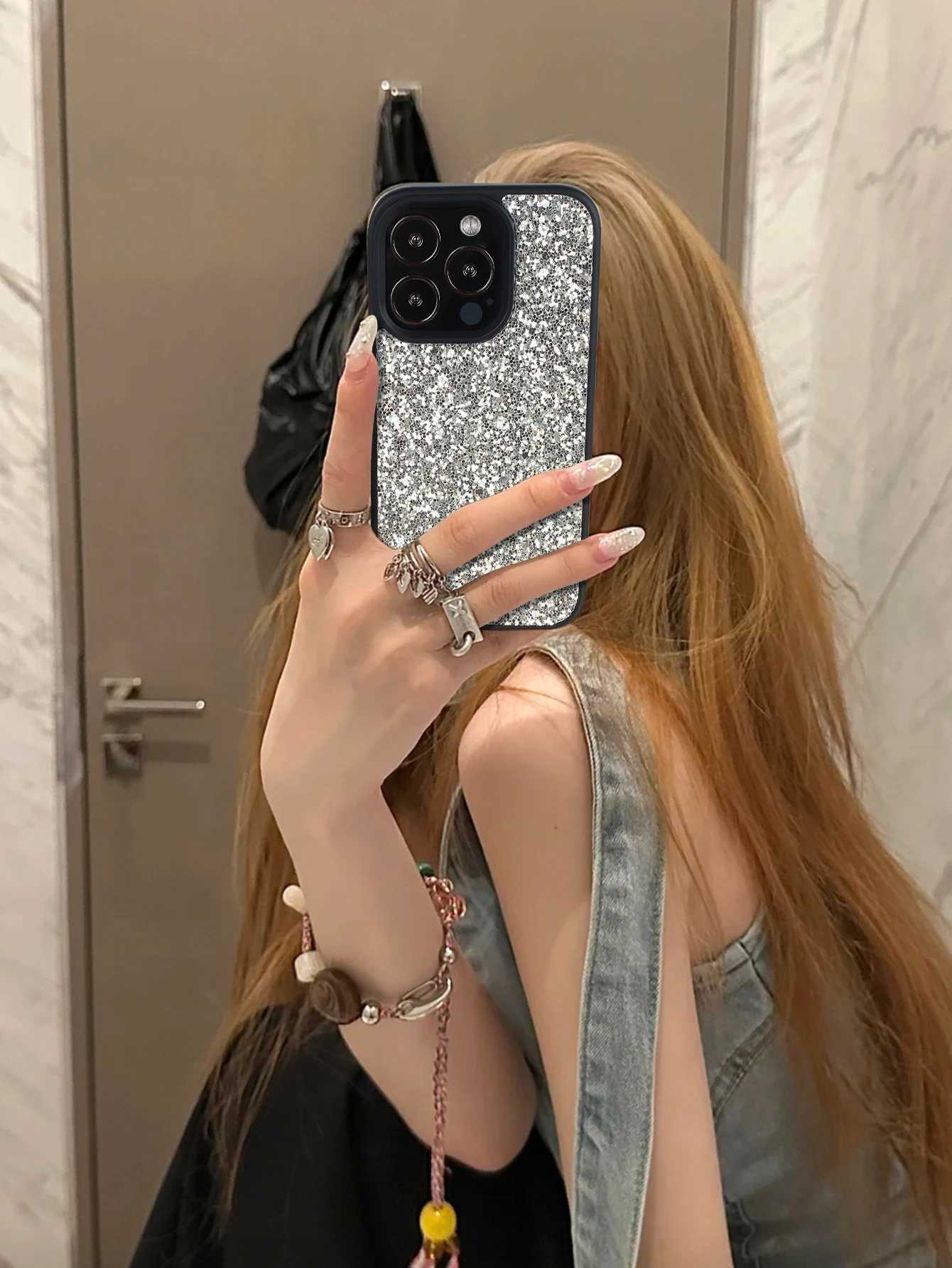 1PCS Luxury Glitter Bling Diamond Leather Phone Case Cpatible with iPhone17 16 16e 15 14 13 12 11 Pro Max Plus X XS XR 7 8 C251209