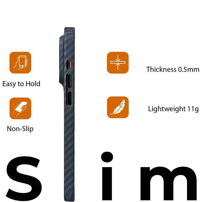 Luxury Carbon Pattern Matte Case For iPhone 16 15 14 13 12 11 Pro Max 0m PP Frosted Fundas Coque Back Cover C251209