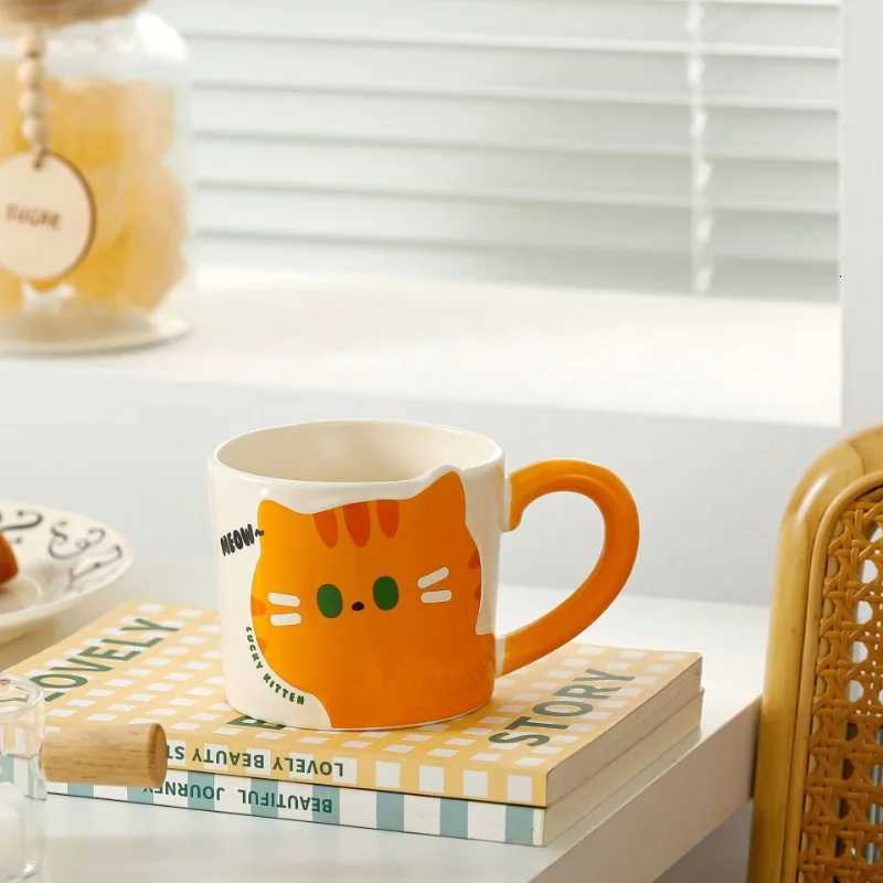 1PC Cute Ceramic Cat g Household Drinking Cup Coffee Cat Cup Souvenir Household Goods Gifts Decorative Accessories H251209