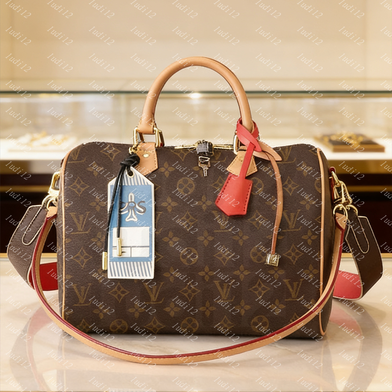 10a COW LEATHER Womens crossbody shoulder bag speedybag 30cm designer handbag Luxury pillow bag mirror quality shopping bag wallet leather chain underarm tote