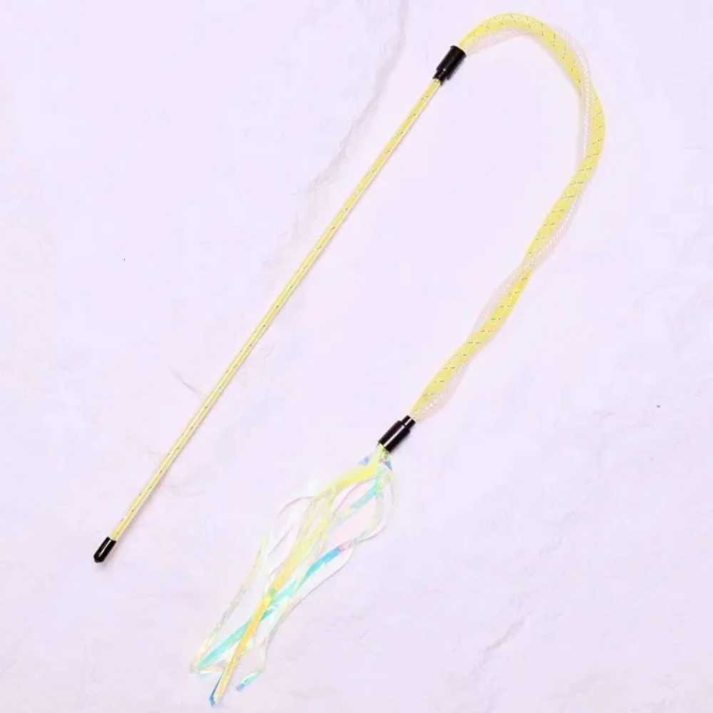 2pcs/3pcs Cat Toys Tassel Cats Teaser Stick Interactive Cat Toy with Bell Colorful Ball Cats Toy Elastic Mesh Kitten Toys M251209