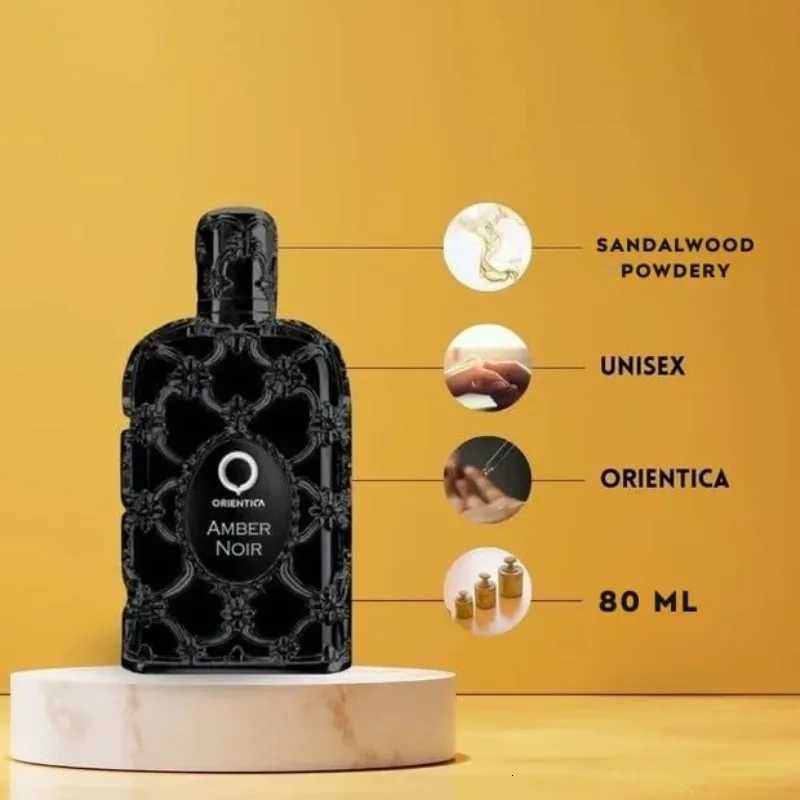 Orientica Amber Noir Eau De Parfum with Notes of Fig Elemi Sandalwood Bold Sophisticated Amber Woody Fragrance for Men WomenT251209