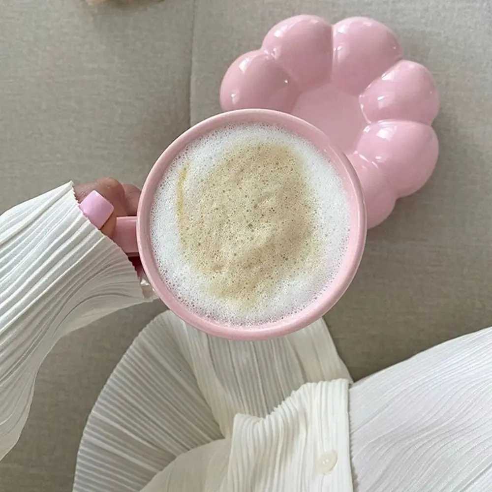 Fashion Coffee g Set Ceramic Flower Shape Tea Cups Milk Cup Breakfast H251209