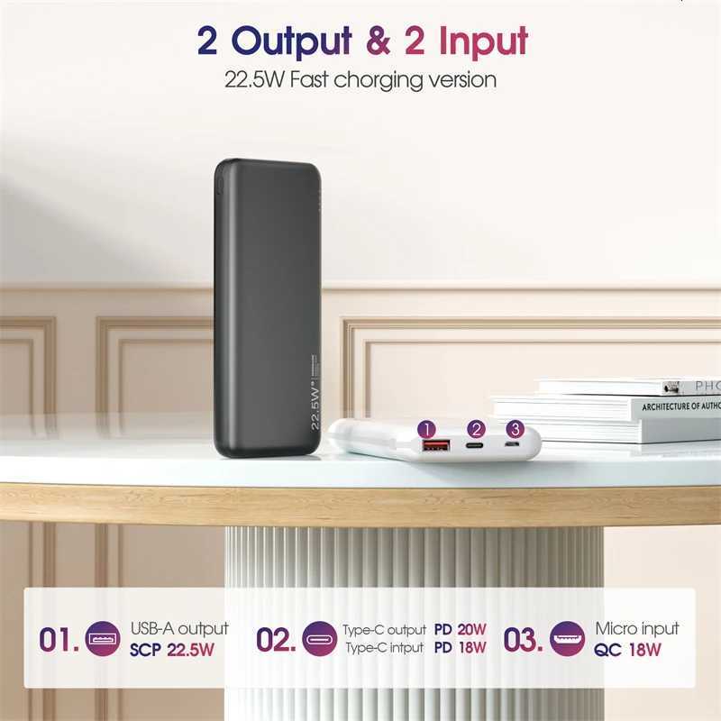 Power Bank 10000mAh PD20W Fast Charging Mobile Phone Charger for iPhone 16 15 Powerbank External Battery H251209