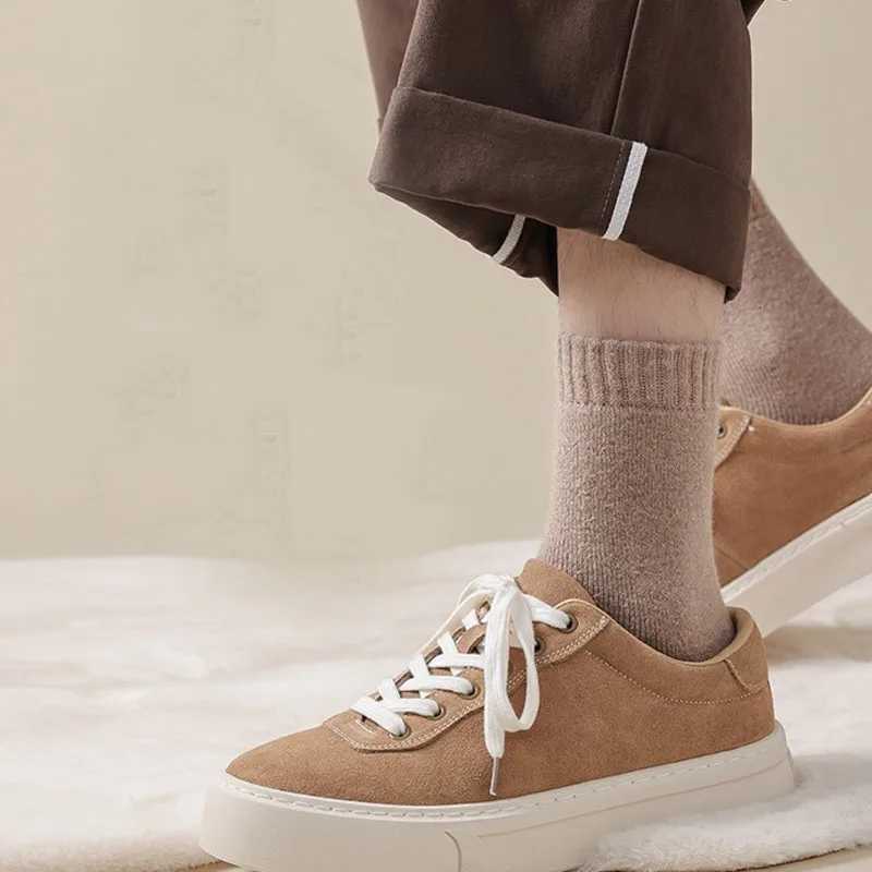 2024 New Winter Super Thicker Warm Socks Wool Male Men Women Socks Solid Socks Merino Wool Socks Against Cold Snow Terry SocksT251209