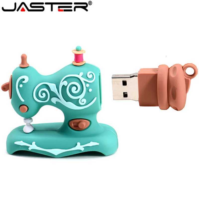 Cartoon USB Flash Drives e Sewing hine Pen Drive Scissors Pendrive Tailor Gift Rer Memory Stick 128GB 64GB 32GB C251209