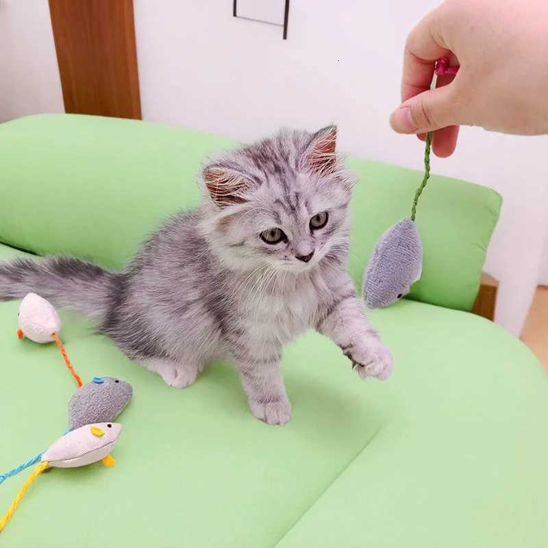 Plush Simulation Mouse Cat Toy Built In Catnip For Cats To Relieve Boredom Durable Scratch Proof Teething Pet Toy Pet Supplies M251209