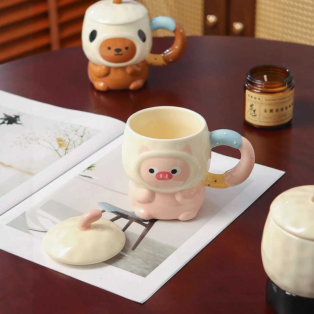 3D Shape Ceramic g Cartoon Pattern Cup Colorf Drinkware Creative Design Milk g Able Style He Tableware H251209