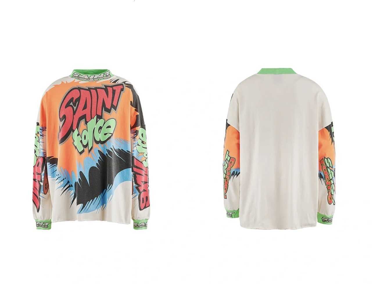 American-style street hip-hop washed vintage loose casual vintage long-sleeved T-shirt for men and women, a pair of thin-style hoodie for couples X241