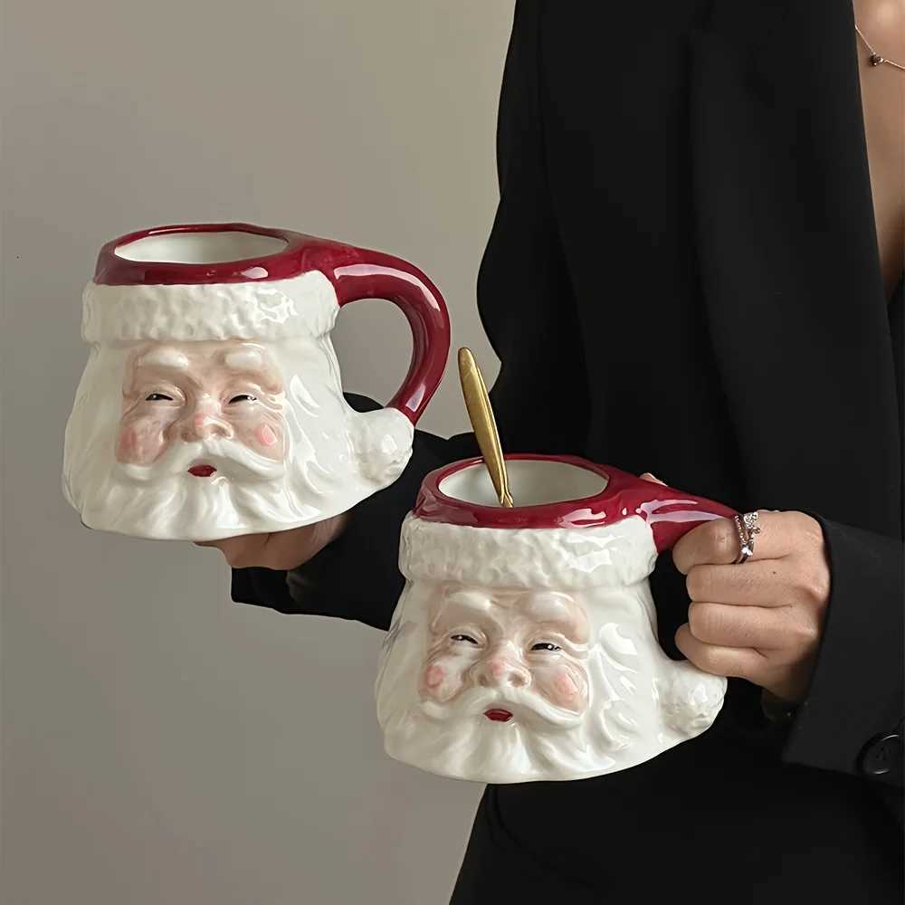 Santa g 500ml Insated Cup for Coffee Soup 3D Santa Design Hand Wash Only Perfect Christmas Gift H251209
