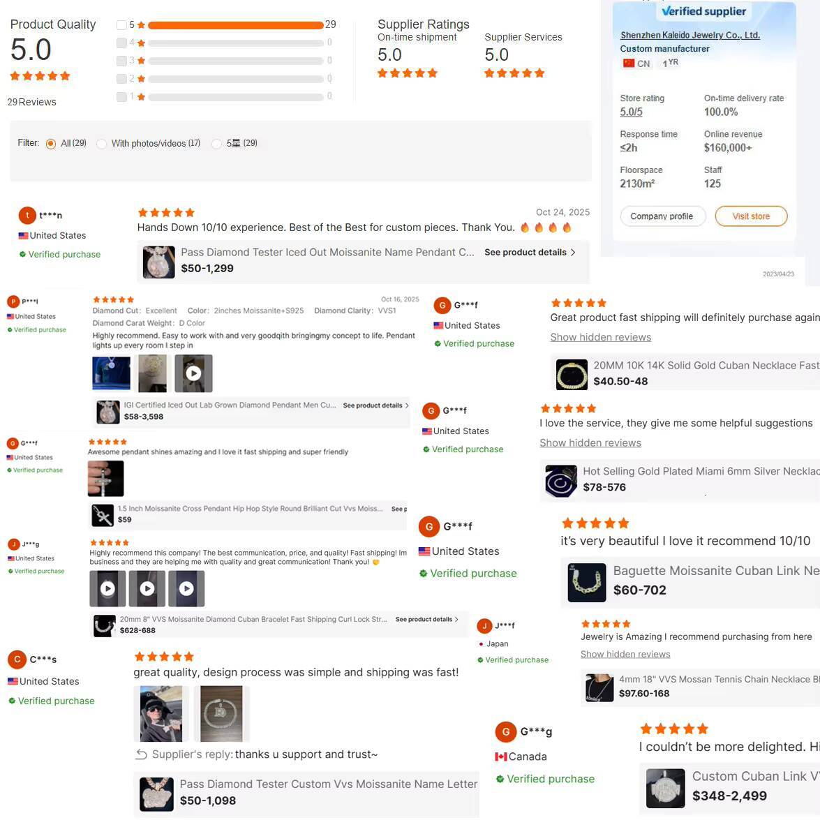 Hot Sale 925 Sterling Silver Tennis Chain 2mm-6mm VVS Moissanite Necklace Fine Jewelry for Men Women Wholesale From Warehouse