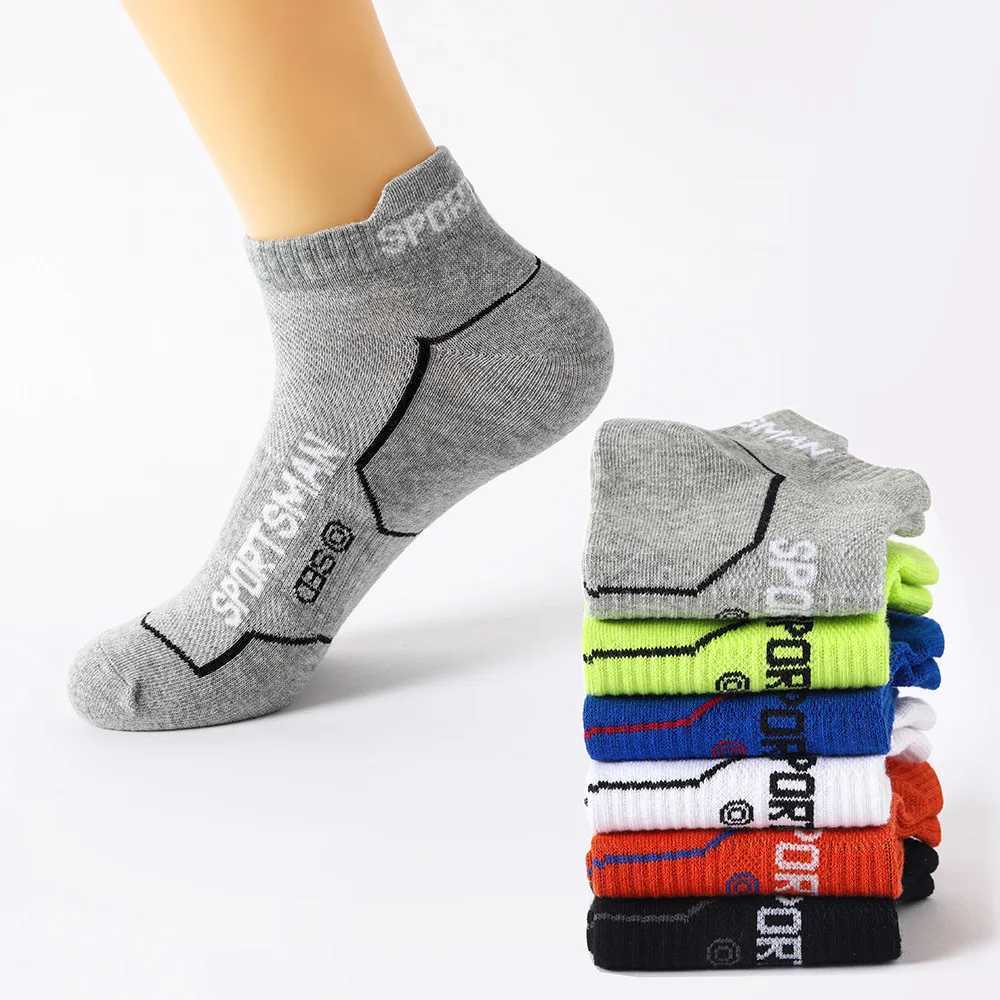 5Pairs/Mens High-quality Cotton Socks Summer Mens Breathable Sports Socks Ankle Socks Casual Thin Style Outdoor Running SocksT251209