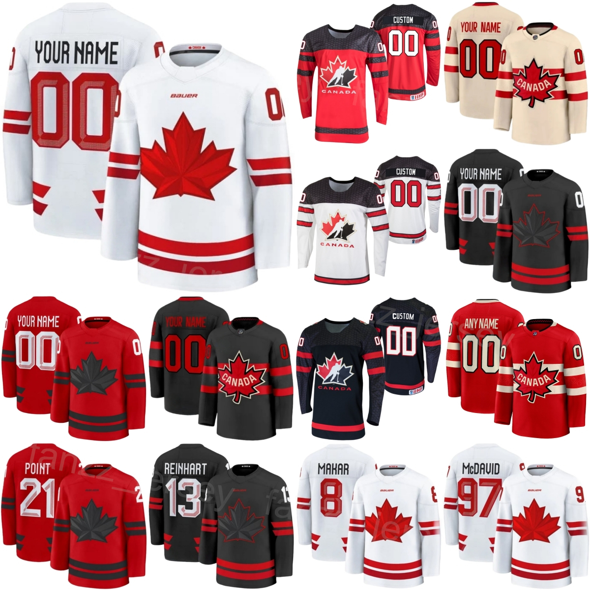 National Canada Hockey Jersey 2026 Winter Womans Child Men 89 Drew Doughty 8 Cale Makar 38 Brandon Hagel 48 Thomas Harley 33 Adin Hill 24 Seth Jarvis 4 Nations Face-Off