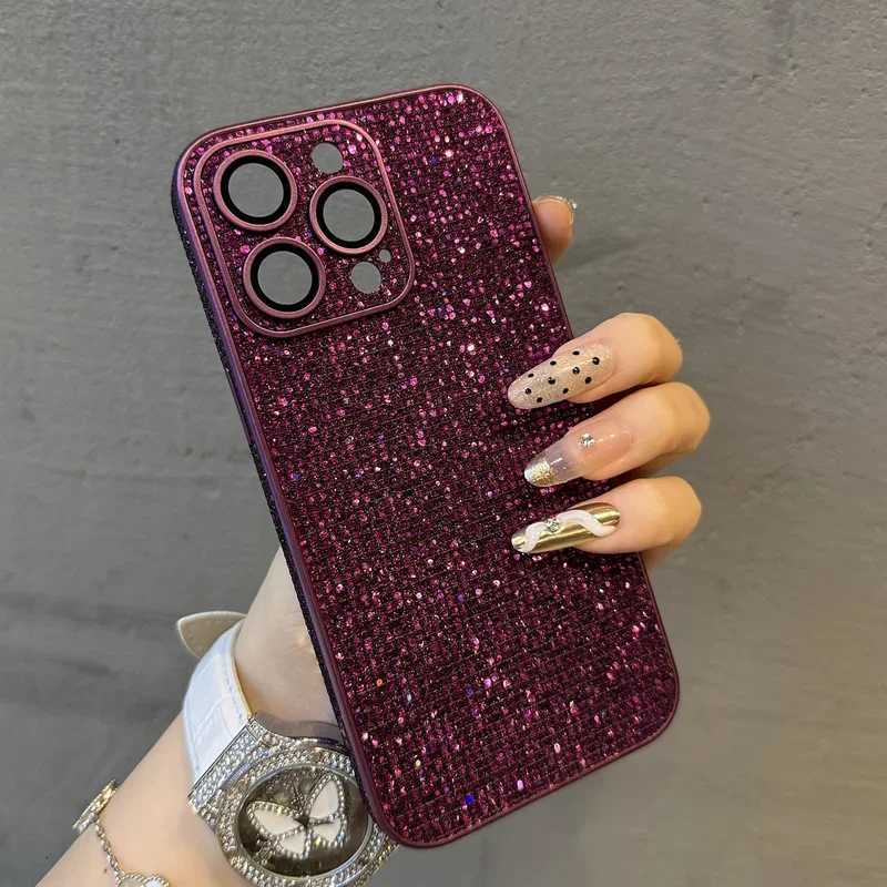 Luxury Jewelled Glitter Phone Case For iPhone 11 12 13 14 15 Pro Max Plus Electroplated Bumper Clear Shockproof Cover C251209