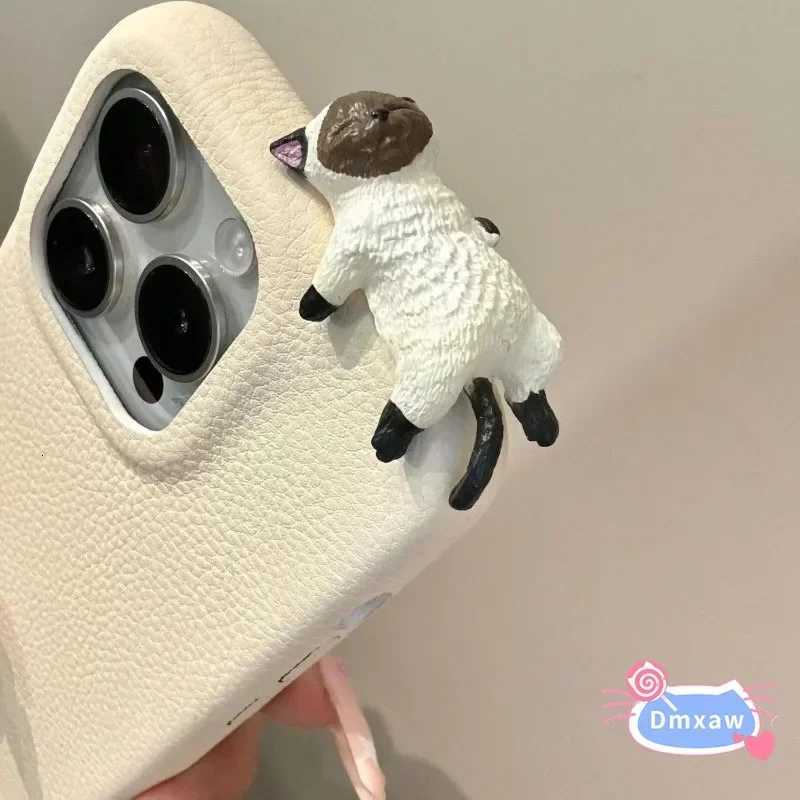 For 14 13 Pro 12 12S 12X F6 F5 F3 X6 X5 Pro X4 GT 5G 4G Phone Caser 3D Funny Cat Leather Casing Cute Cat Cover C251209