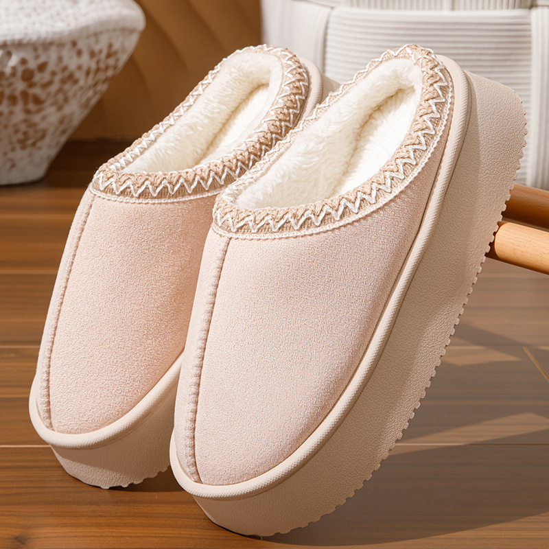 Slippers Women Winter Slipper Boots Indoor Outdoor Warm Comfortable Non-slip Thick Soled Couple Snow Men Home Casual
