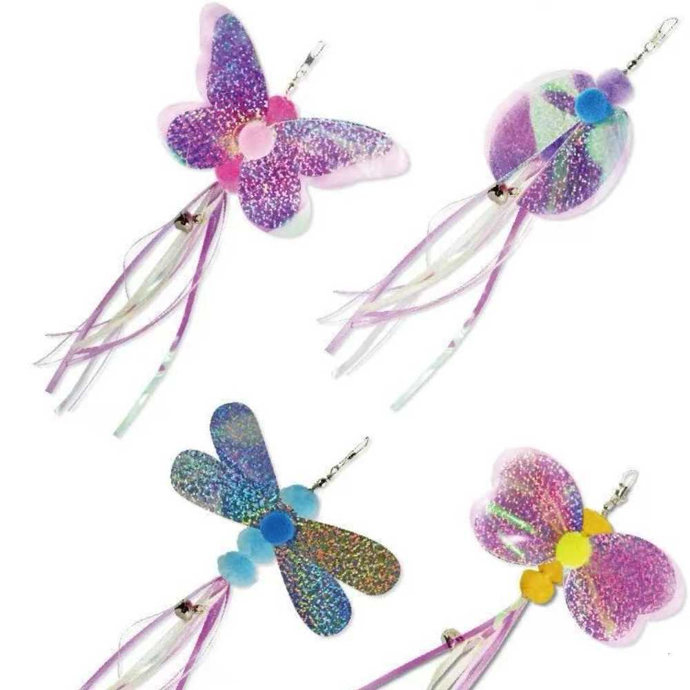 2pcs/3pcs Cat Toy Pompoms Insect Sequins Tassels Replacements M251209