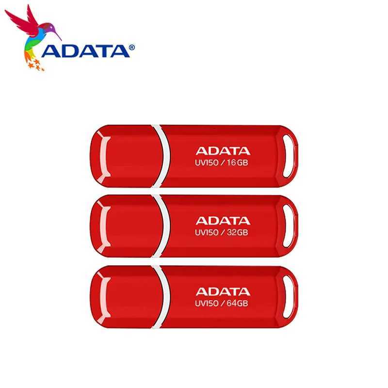 ADATA UV150 USB 32 Flash Drive 32GB 64GB Pendrive High Speed Port Red USB U Disk Pen Drive Memory Stick For Cputer C251209
