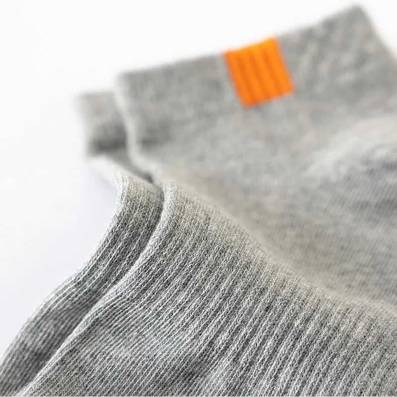 5 Pairs Fashionable Cloth Standard Boat Socks Spring And Summer Thin Style Mens Solid Color Socks Casual Sports SocksT251209