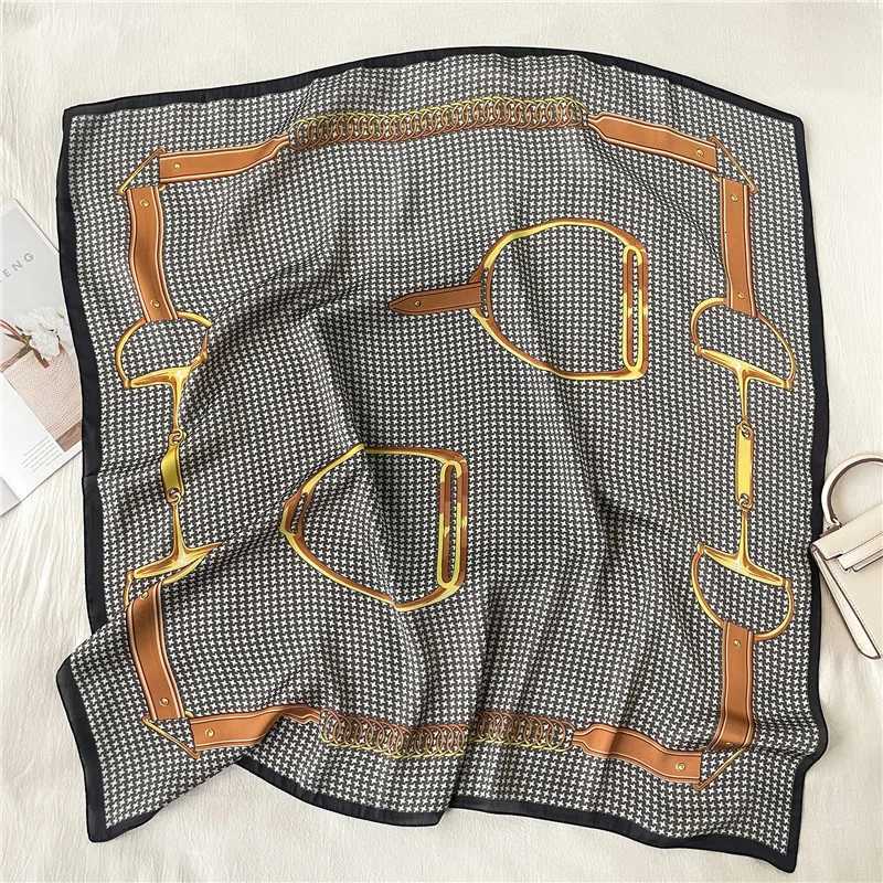 Luxury New Fashion Luxury Temperament Square Scarf Silk Scarf Womens Travel Sunscreen Shawl Headscarf Color Matching Scarf Versatile Y251208