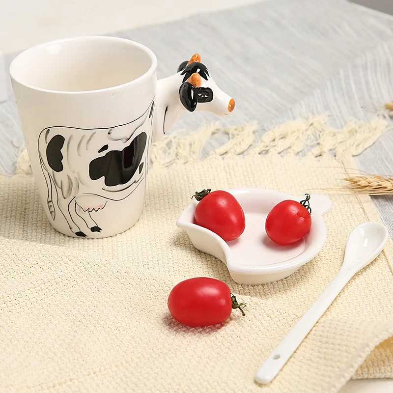 European Style Cartoon 3D Dinosaur Ceramic Coffee Cup Birthday Gift Off g Alien Tea Cup He Decoration New H251209