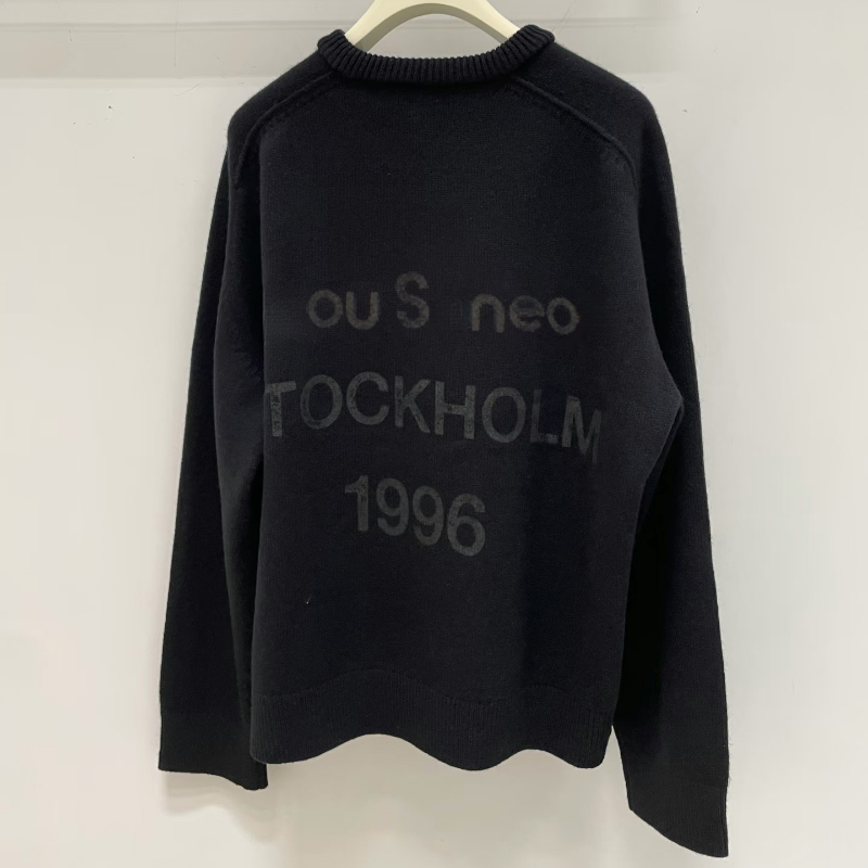 Men's Plus Size Sweaters Black Letters 2026ss