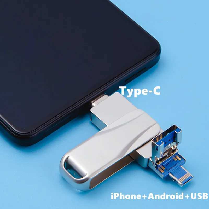 High Speed Usb 30 Pen Drive for Phone Pad Metal Pendrive 64G 128G Waterproof TYPE-C Cle Usb Flash Drives 512GB Usb Flash Disk C251209
