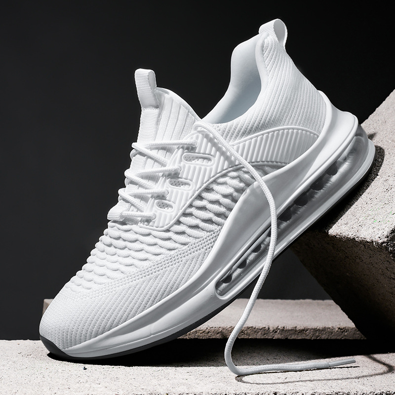2026 New Summer Men's Sneakers Breathable Air Cushion Shock-Absorbing Size 48 Big Size Trendy Running Shoes Outdoor Athletic Footwear