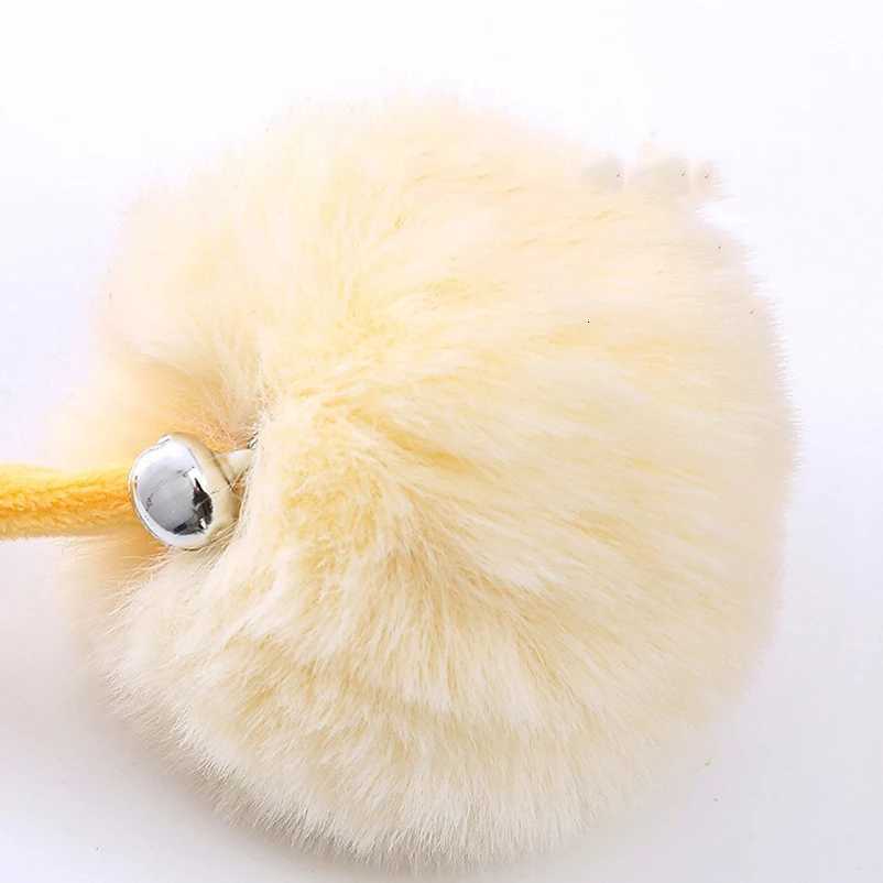 Colorful spring fun cat ball self high and boring bite resistant hairball suction cup hanging door pet supplies M251209