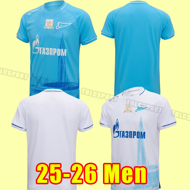 2025 2026 Petersburg Soccer Jerseys Malcom Claudinho25 26 Santos Barrios Zenits Sardar Wendel Mostovoy Sutormin Dzjuba Football Shirt home away