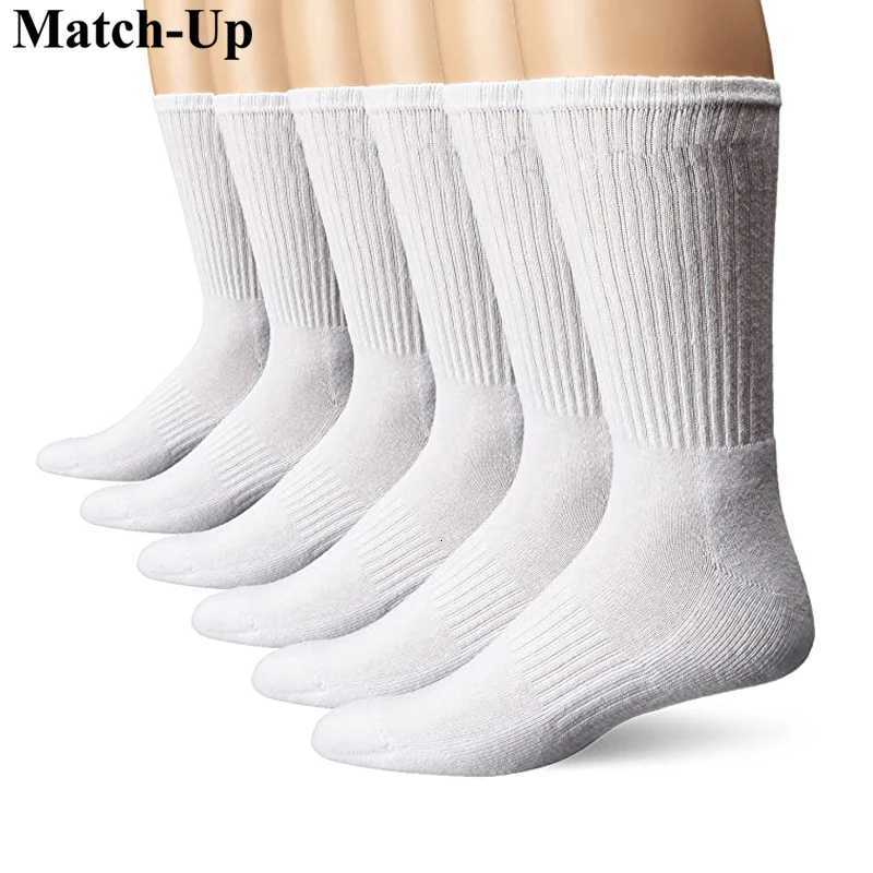 Match-Up Mens sport crew terry socks athletic socks 6 PAIRST251209