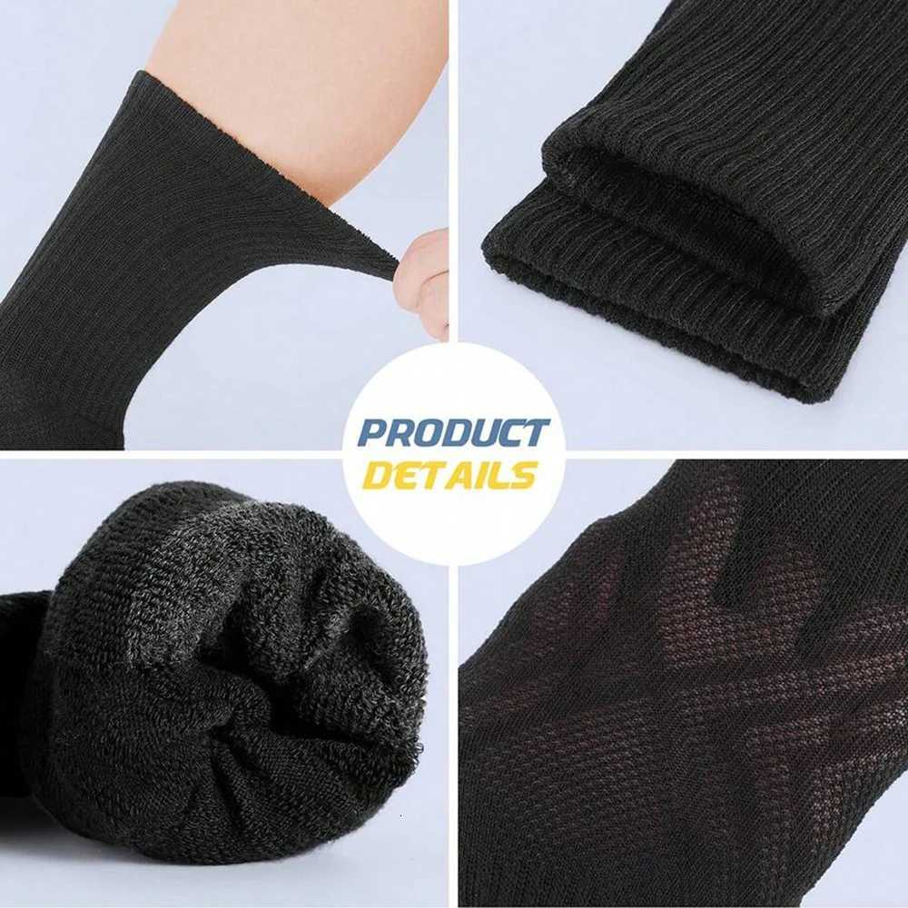 6 Pairs Men Middle Length Socks Trendy Versatile Vertical Stripes Comfortable Soft Sweat Absorbing All Season Casual SockT251209