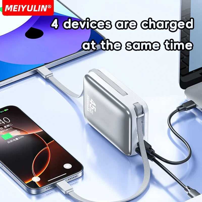 20000mAh 45W PD Power Bank 10000mAh Portable USB C Cable Fast Charging Mobile External Battery For iPhone Laptop H251209