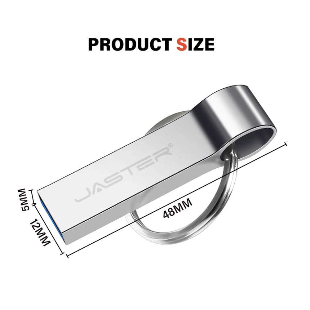 JASTER USB30 Metal Memory Stick 128GB Business Gift Pen Drive 64GB with Box USB 30 Flash Drive 32GB High Speed U Disk 16GB 8GB C251209