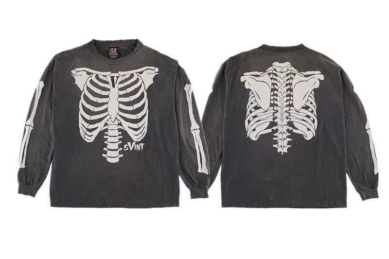 American-style street hip-hop washed vintage loose casual vintage long-sleeved T-shirt for men and women, a pair of thin-style hoodie for couples X241