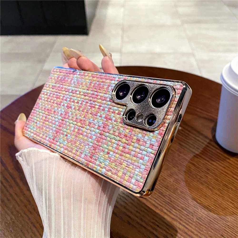 Luxury Gold Glitter Hard Cover Woven Pattern Fashion Wen Phone Case for Honor 400 PRO Lite 300 90 100 200 Magic 6 7 X60 X50 GT C251209