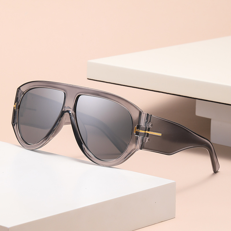 Fashion Chic Toad Glasses UV400 Sunglasses European And American High-End Pilot Glasses Internet Celebrity Personality Retro UV Protection For Women