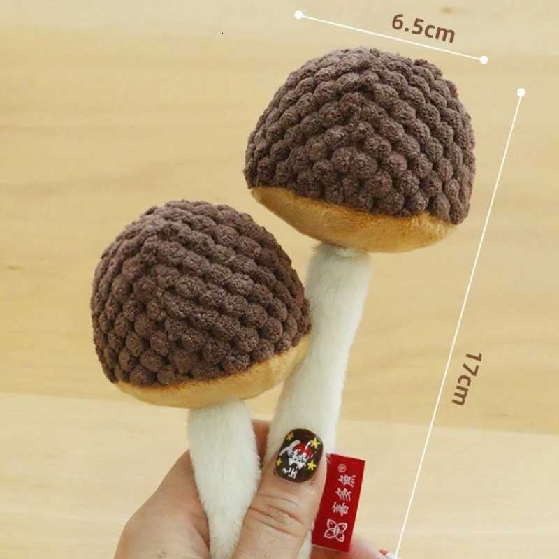 Cat Chew Toy Simulated Plush Mushrooms Bite-resistant Interactive Kitten Toy Teaser Stick Teeth Cleaning Cat Toy Supplies M251209