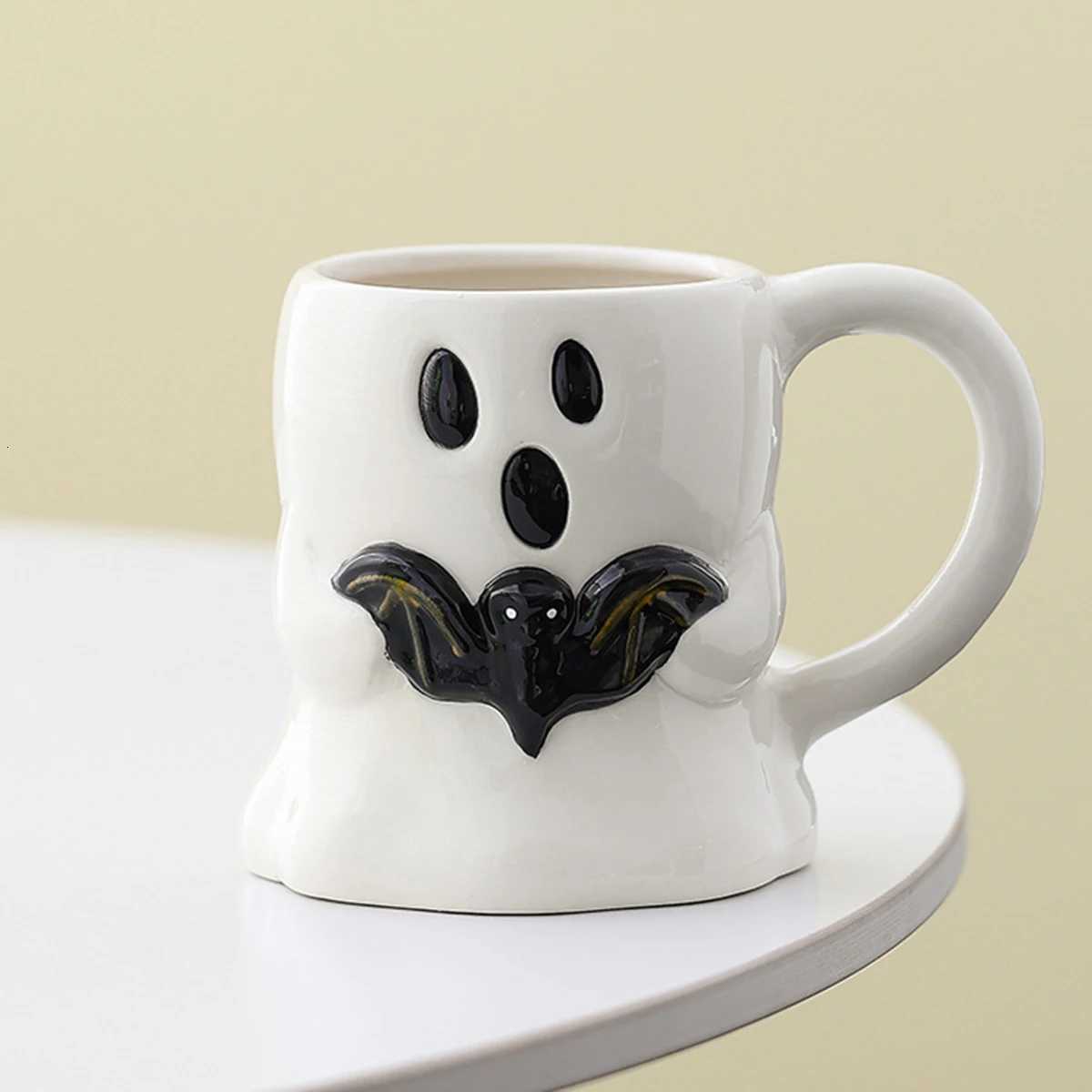 Cute Ghost Pumpkin Halloween Ceramic g Reusable Spooky Coffee Cup with Handle Halloween Party Gift H251209