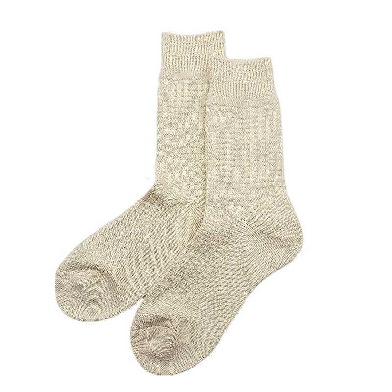 Match-Up Men Waffle Socks For Business Casual Dress Cotton Socks5 PairsT251209