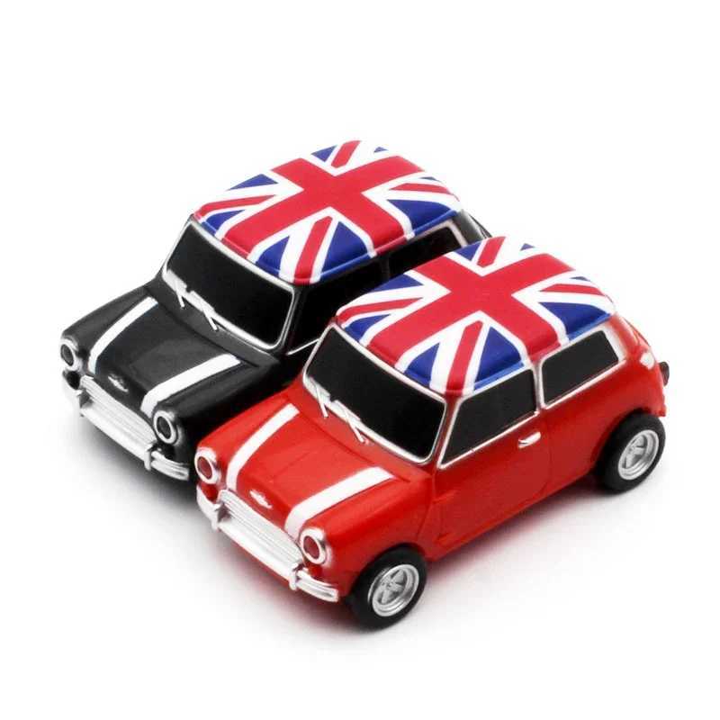 British Car Model USB Flash Drive 128GB Business Gifts Pen Drive 64GB Black Red Memory Stick High Speed Pendrive 32GB C251209