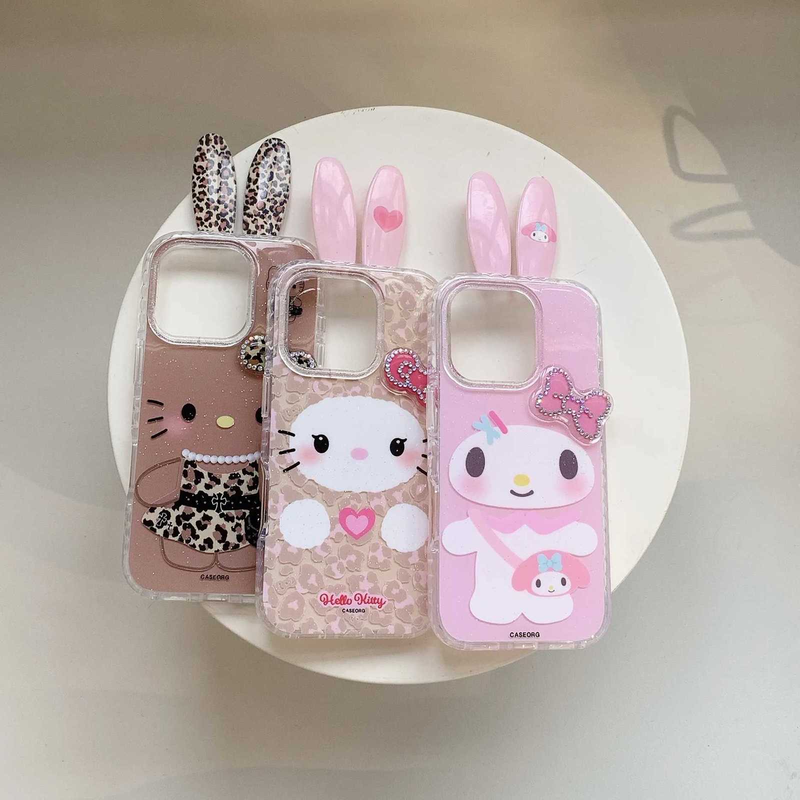 er Cute Rabbit Ears Phone Case for iPhone 14 15 16 17 Pro Max - Birthday Gift Melody Design Latest Item C251209