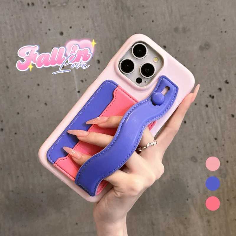 Luxury color matching wristband mobile phone case for IPhone 16Prax 16Pro 16 15 14 13 12 Prax Phone Case Funda C251209
