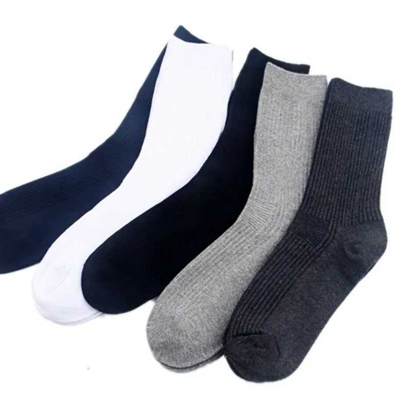 Socks Black White Mens Solid Color 100 Cotton Socks Long Mens Casual Dress Men Socks Business Casual Breathable Soks Sox MaleT251209