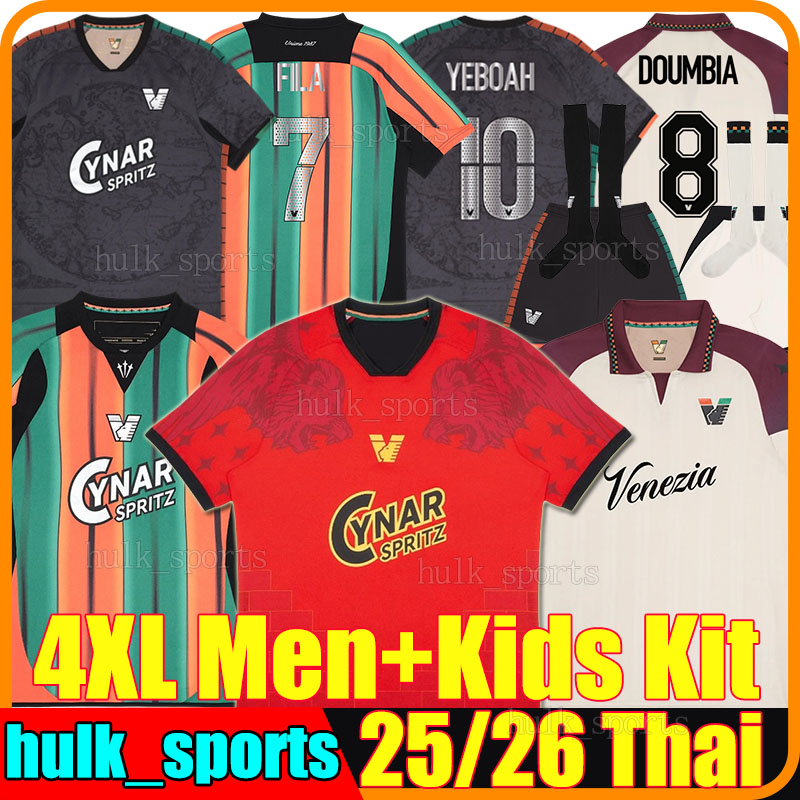 4XL 25/26 VeNeZiaS FC 4th Soccer Jerseys YEBOAH DOUMBIA BJARKASON DUNCAN CASAS BUSIO KIKE PEREZ LELLA FRANJIC HAPS SVOBODA Men Kids Kits socks sets football shirts