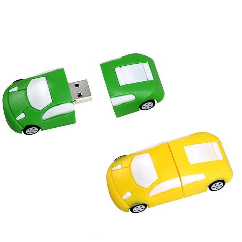 USB 20 Flash Drive Cartoon Car Colorf Cool Pen Drive Mini Memory Stick Portable USB Stick Gifts For Children 64GB C251209