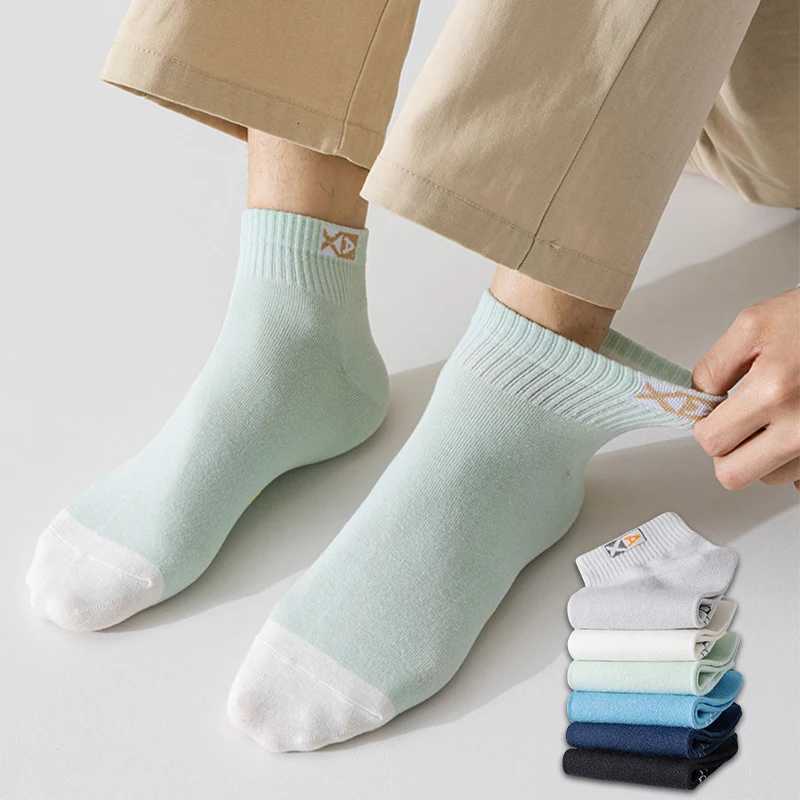 Mens Ankle Sock Ultra-Soft Breathable Sweat-Absorbent Casual Cotton Sports Sock Comfortable High Quality Low Cut Male SoxT251209